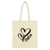 Besties Heart Tote Bag, Friendship Gift, Matching Tote, BFF Gift, Best Friend Birthday, Cute Tote Bag, Gift For Her, Besties Shopping Bag - Tawshia